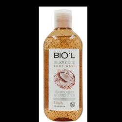 شامپو بدن ژلی سیلکی کوکو برند Biol حجم 400 میل