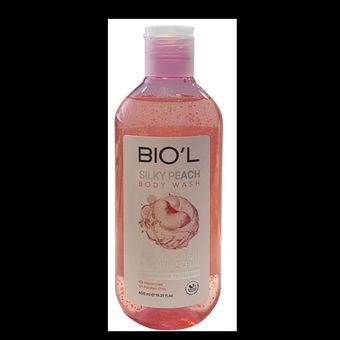 شامپو بدن ژلی سیلکی رایحه هلو مناسب پوست چرب و معمولی برند Biol حجم 400 میل
