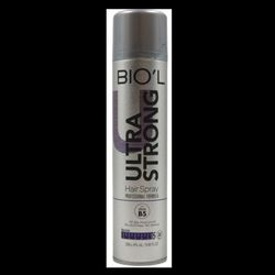 اسپری تافت حالت دهنده مو برند Biol مدل الترا استرانگ حجم 250 میل