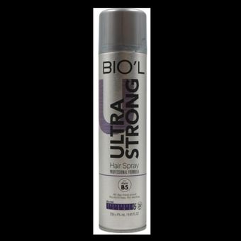 اسپری تافت حالت دهنده مو برند Biol مدل الترا استرانگ حجم 250 میل