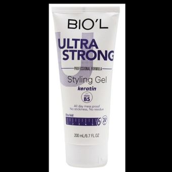 ژل مو تیوپی فوق العاده قوی مدل Ultra Strong برند Biol حجم 200 میل