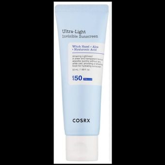 کرم ضد آفتاب بی رنگ Ultra light برند Cosrx با SPF 50 حجم 50 میل