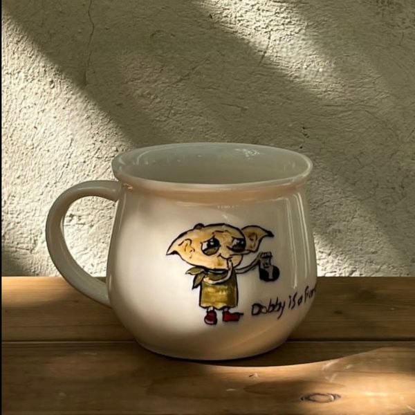 ماگ فانتزی سفالی| مدل دابی