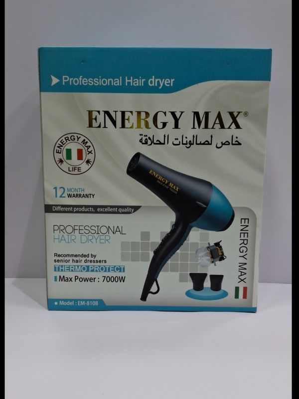 سشوار حرفه ای انرژی مکس اصلی EN-8108