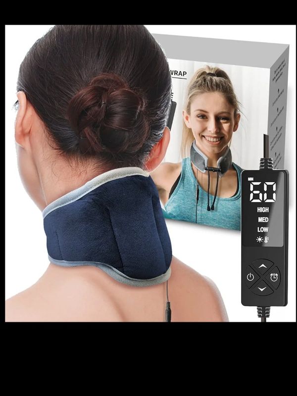 ماساژور گردن چسبناک – روکش گرم شده گردن برای درد گردن، سفتی گردن، تسکین تنش درد گردن