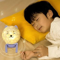 چراغ خواب موزیکال و پروژکتور مدل LJC-229 با طراحی سگ بامزه و نور رنگی