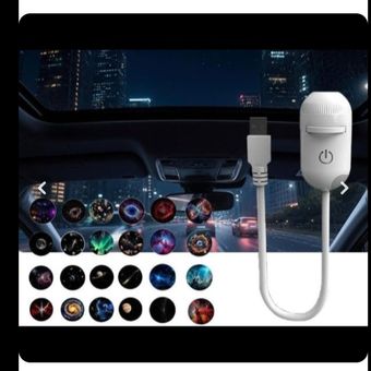 چراغ خواب و پروژکتور کهکشان Starry Sky Projection Nightlightبا13اسلاید روشنایی درآسمان شب