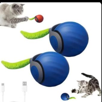 🐱🎾 توپ هوشمند دنباله‌دار مخصوص گربه و سگ‌های نژاد کوچک 🐶
