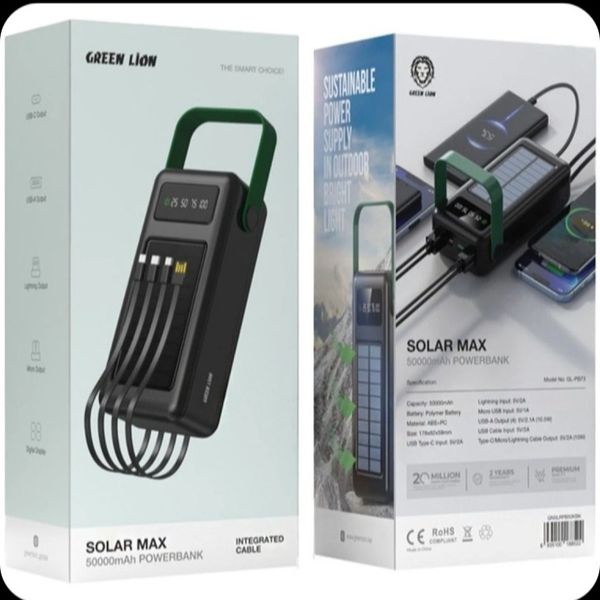 پاور بانک خورشیدی 50000 گرین لاین SOLAR MAX