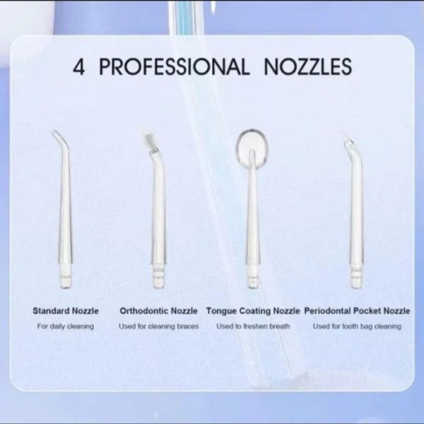 واتر جت دندان شارژی  مدل   ORAL irrigator A16 چهار کاره با 4 سری