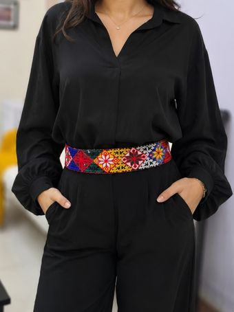کمربند سوزندوزی دورو کد 03