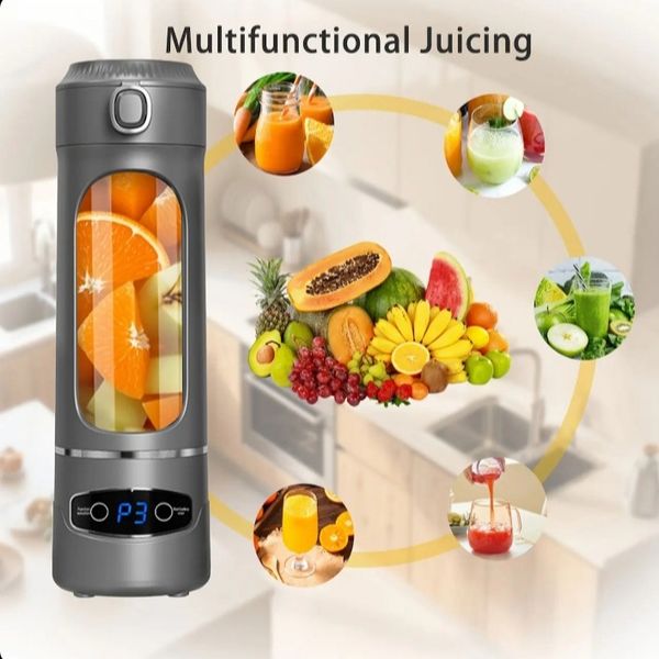 بلندر و مخلوط کن شارژی MDHL مدل AJ-02 حجم 600 میل