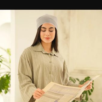شومیز پری آستین دکمه‌دار زنانه | شومیز آزاد و کژوال | سایز Free Size