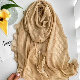 شال شنی موج دار طرح ماهی