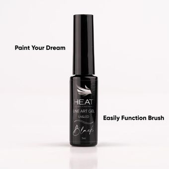 ژل طراحی مشکی هیت