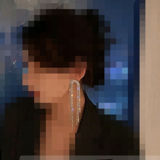 گوشواره نگین کریستال آبشاری خاص