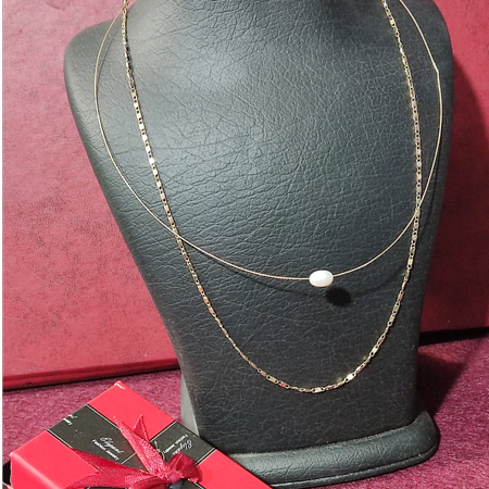 گردنبند دولاین زنانه شیک