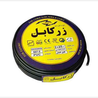 کابل برق افشان 2 در 2.5 زرکابل آلبا