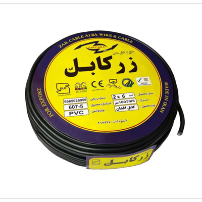 کابل برق افشان 2 در 6 زرکابل آلبا