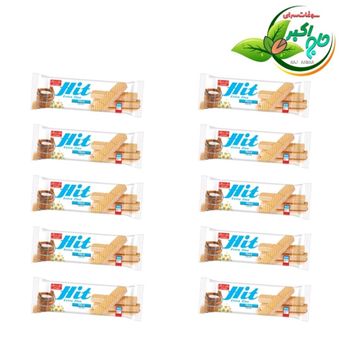 ویفر با کرم شیری ۵گرمی هیت شیرین عسل (بسته ۱۰تایی)