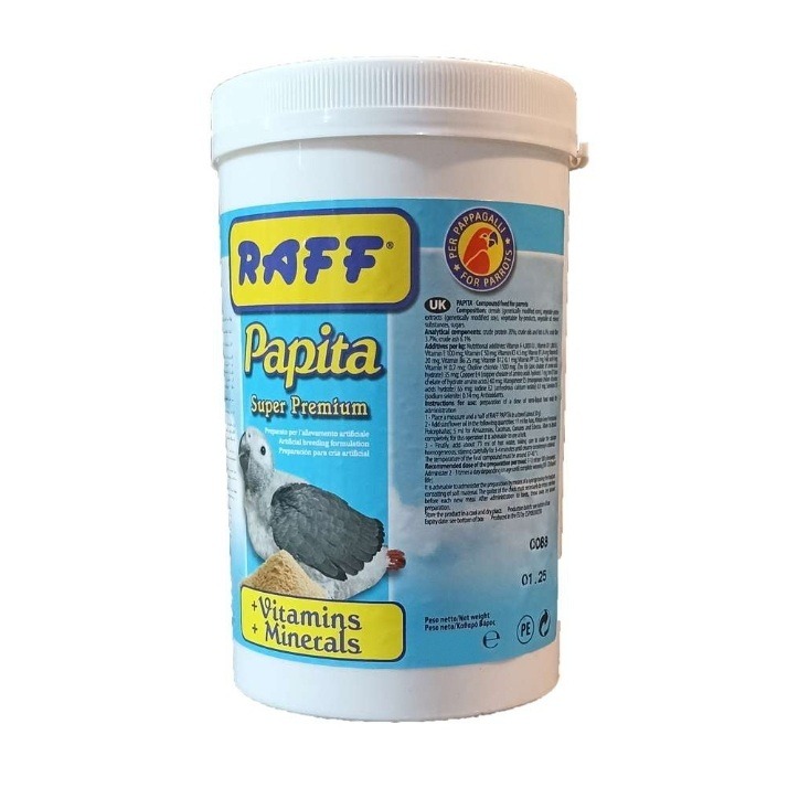 Papita غذای کمکی جوجه طوطی