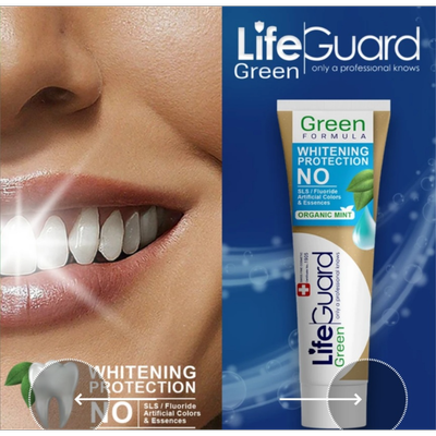 خمیر دندان سفیدکننده گرین برند لایف گارد با حجم 100 گرم