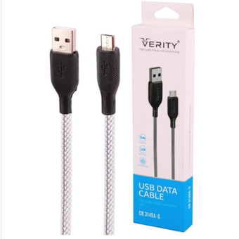 کابل میکرو یو اس بی فست شارژ Verity CB-3148 A-G 1m