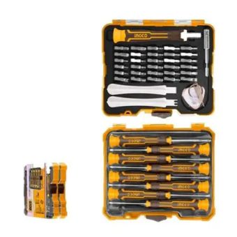 مجموعه ی 45 عددی پیچ گوشتی ساعتی و نوک پیچ گوشتی اینکو مدل HKSDB0458