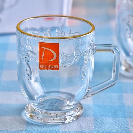 چای خوری پایه دار لب طلایی