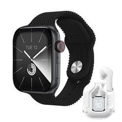 ساعت هوشمند wismi .x26به همراه 5عدد بند و ایرپاد شیشه ای