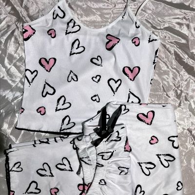 ست تاپ وشلوار قلبی