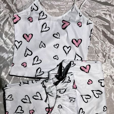 ست تاپ وشلوار قلبی