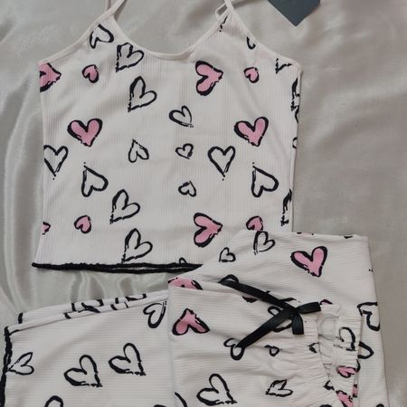 ست تاپ وشلوار قلبی