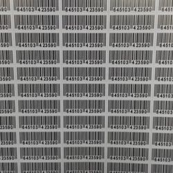 برچسب طرح بارکد بسته 10 عددی