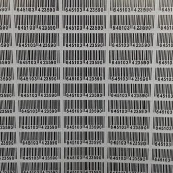 برچسب طرح بارکد بسته 10 عددی