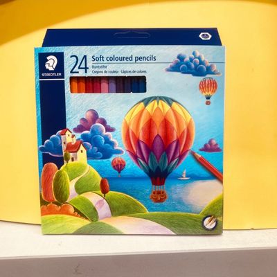 مدادرنگی 24رنگ جعبه مقوایی استدلر