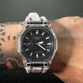 کاسیو جیشاک دو زمانه GA2100 سفید اسپرت