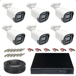 پکیج 6 عددی دوربین مداربسته 2 مگاپیکسل AHD کد HP-6Q8235A