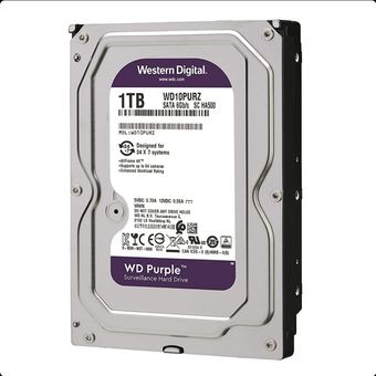هارد دیسک اینترنال وسترن دیجیتال مدل Purple WD10PURZ ظرفیت 1 ترابایت