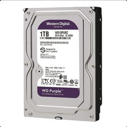 هارد دیسک اینترنال وسترن دیجیتال مدل Purple WD10PURZ ظرفیت 1 ترابایت