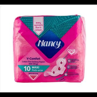 نوار بهداشتی نانسی نازک 10عددی بزرگ سالان