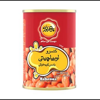 لوبیا چیتی با قارچ