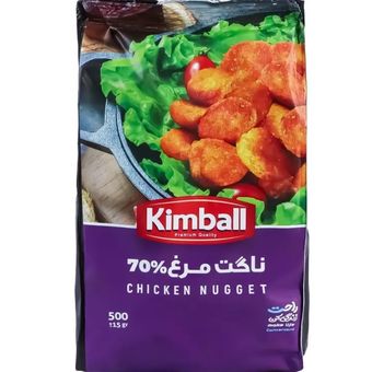 ناگت مرغ منجمد 70درصد 500گرمی کیمبال