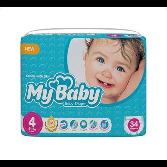 پوشک بچه سایز 4 تعداد 34عدد مای بیبی
