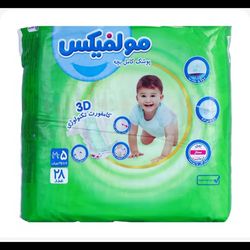 پوشک بچه 28عددی سایز 5 مولفیکس
