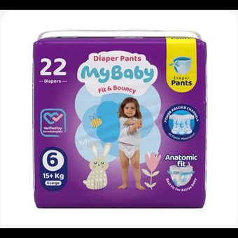 پوشک شورتی کودک سایز 6 تعداد 22عددی