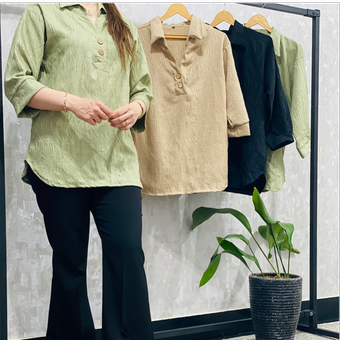 تنیک مانتویی یقه بسته