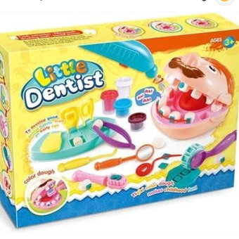 اسباب بازی مدل ست دندانپزشکی با خمیر و وسایل کد 3-6818