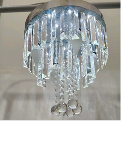 لوستر گرد تمام کریستال