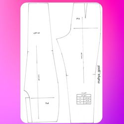 الگواماده شلوار  زنانه سایز 38